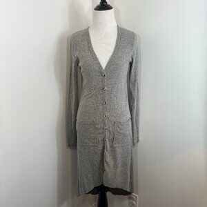 Wishlist cardigan Long Ribbed Sweater Size S High Low Minimalist Lagenlook